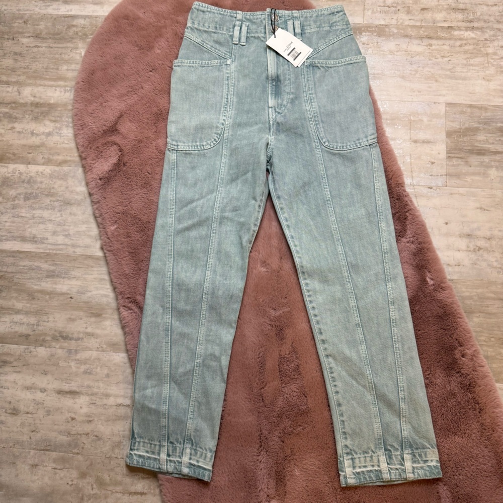ISABEL MARANT ÉTOILE Tucson Cropped Straight-Leg Jeans - Picture 4 of 7